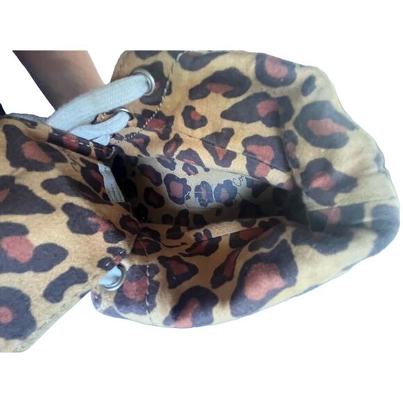 Coach Shoes Women 5 M Leopard Fold Over Signature Logo Athletic High Top Sneaker - Picture 2 of 10